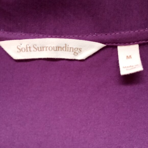 Soft Surroundings Idaira Hi/Low Embroidered Tunic M - Picture 2 of 6